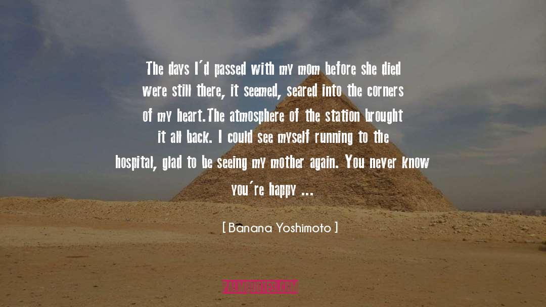 Banana Yoshimoto Quotes: The days I'd passed with