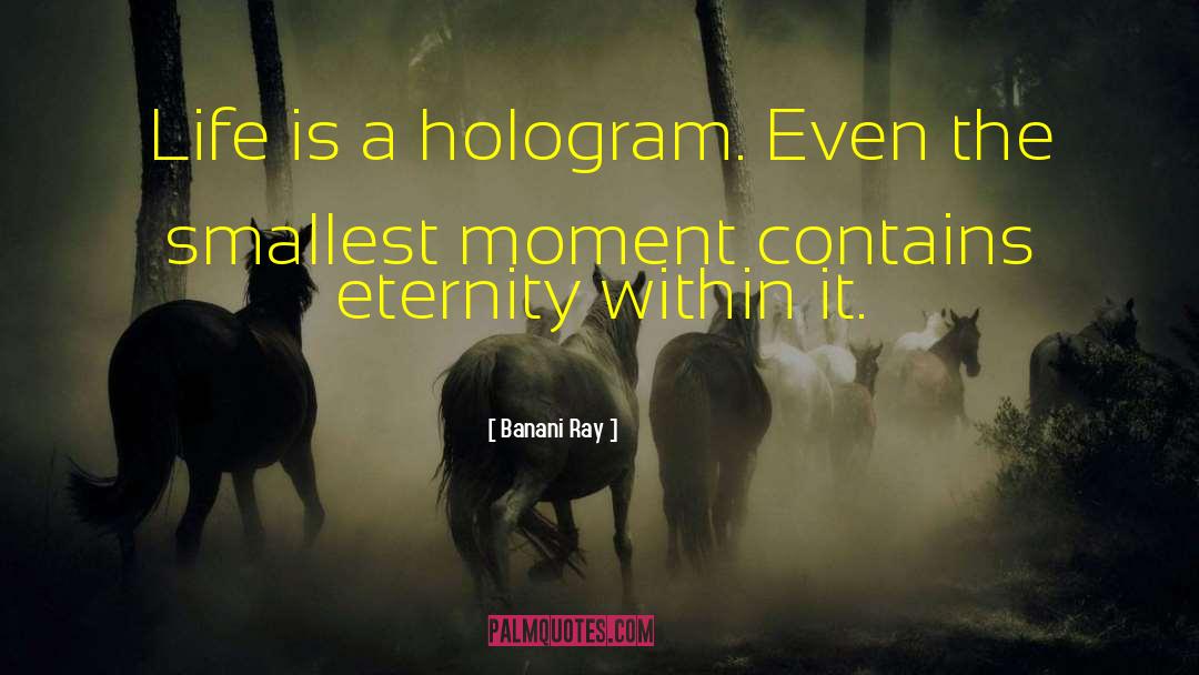 Banani Ray Quotes: Life is a hologram. Even