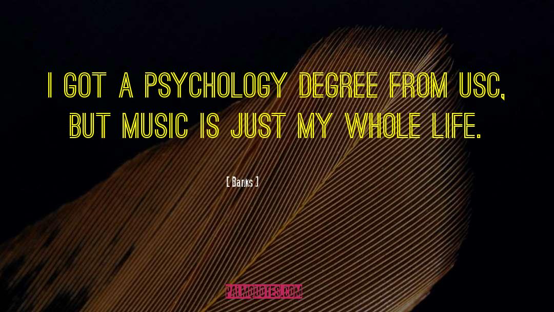 Banks Quotes: I got a psychology degree