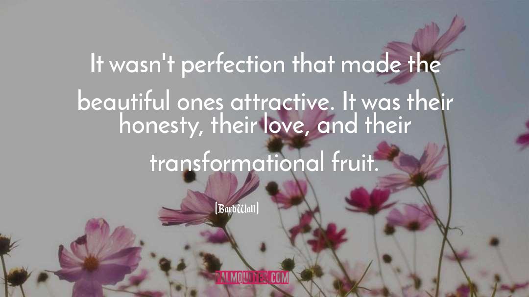 Barb Wall Quotes: It wasn't perfection that made