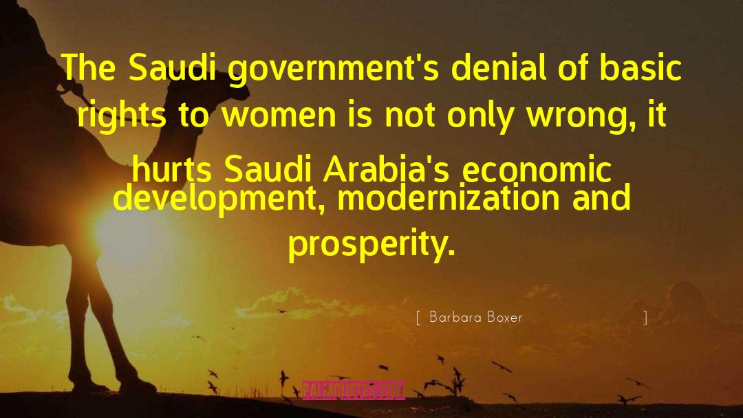 Barbara Boxer Quotes: The Saudi government's denial of