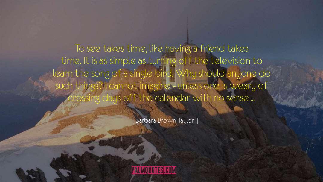Barbara Brown Taylor Quotes: To see takes time, like