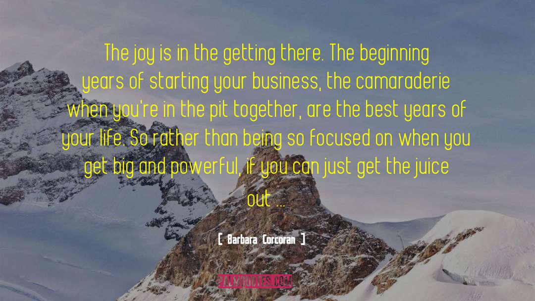 Barbara Corcoran Quotes: The joy is in the