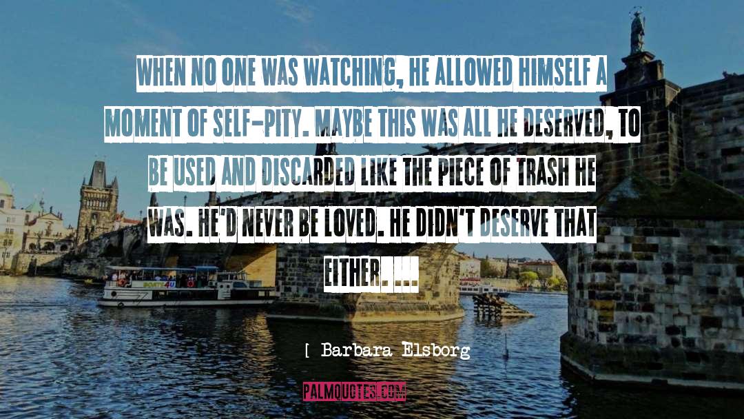 Barbara Elsborg Quotes: When no one was watching,