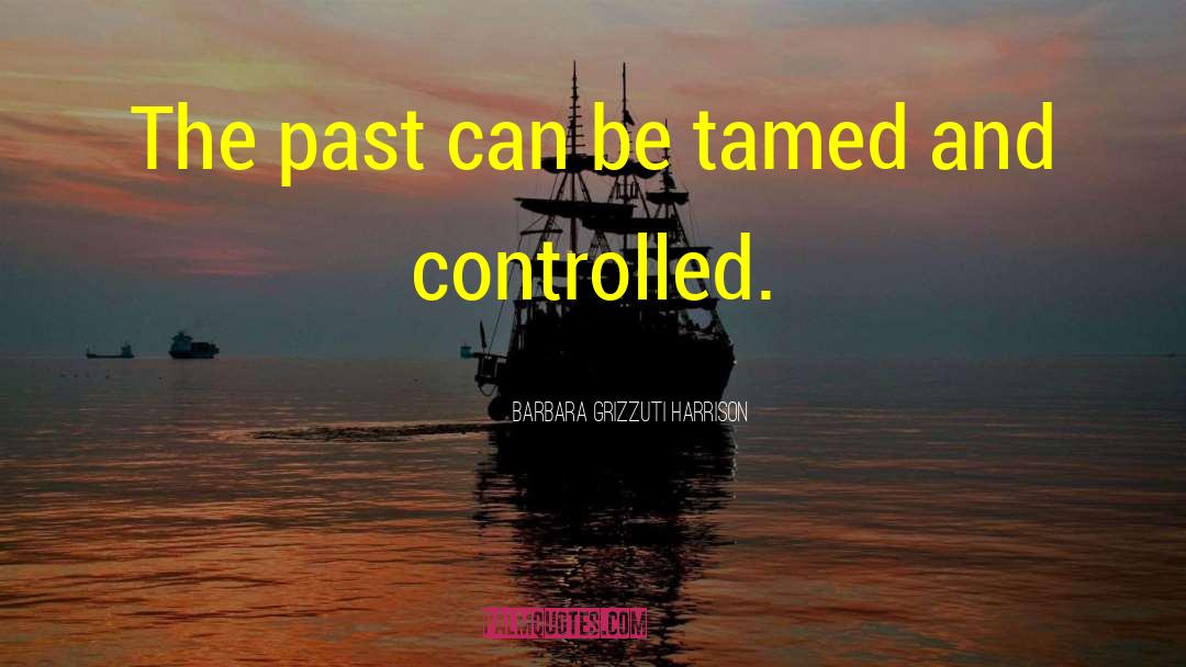 Barbara Grizzuti Harrison Quotes: The past can be tamed