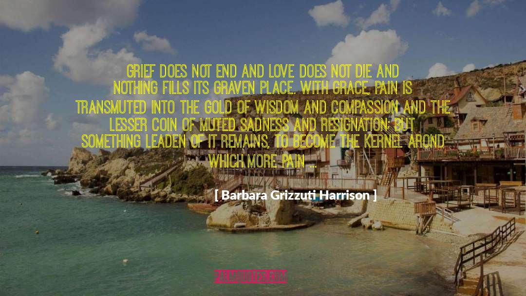 Barbara Grizzuti Harrison Quotes: Grief does not end and