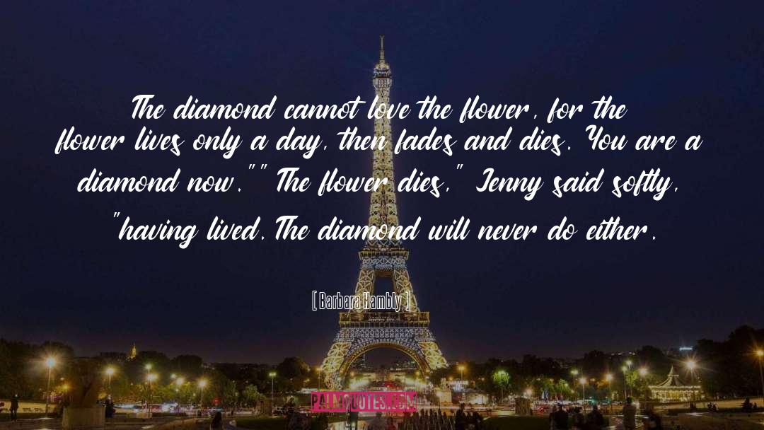Barbara Hambly Quotes: The diamond cannot love the