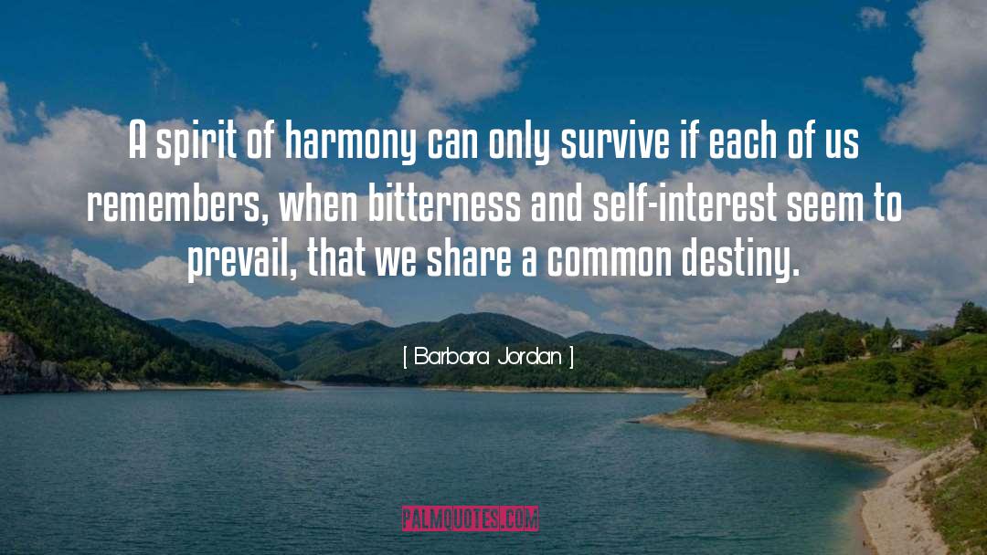Barbara Jordan Quotes: A spirit of harmony can