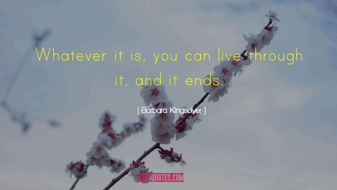 Barbara Kingsolver Quotes: Whatever it is, you can