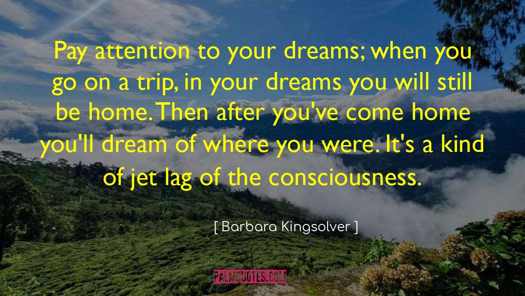Barbara Kingsolver Quotes: Pay attention to your dreams;