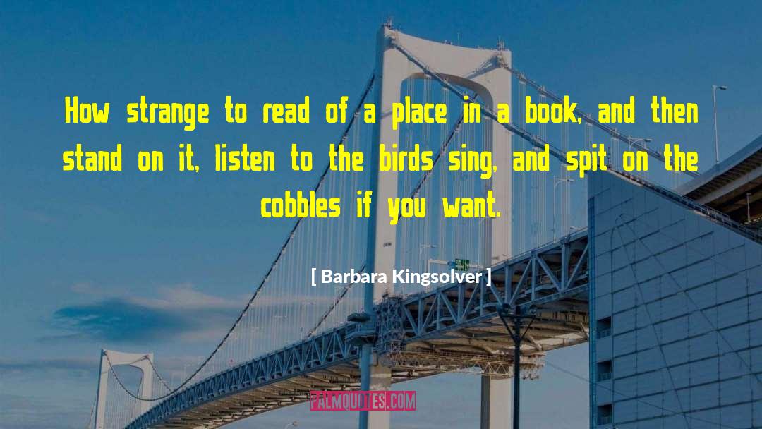 Barbara Kingsolver Quotes: How strange to read of