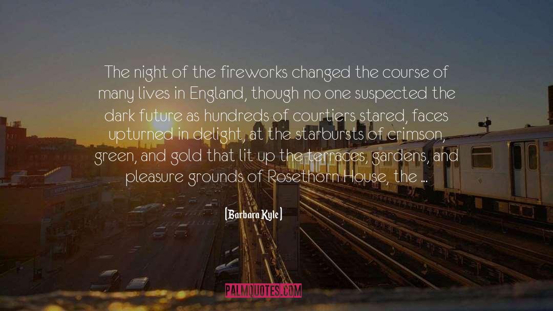 Barbara Kyle Quotes: The night of the fireworks