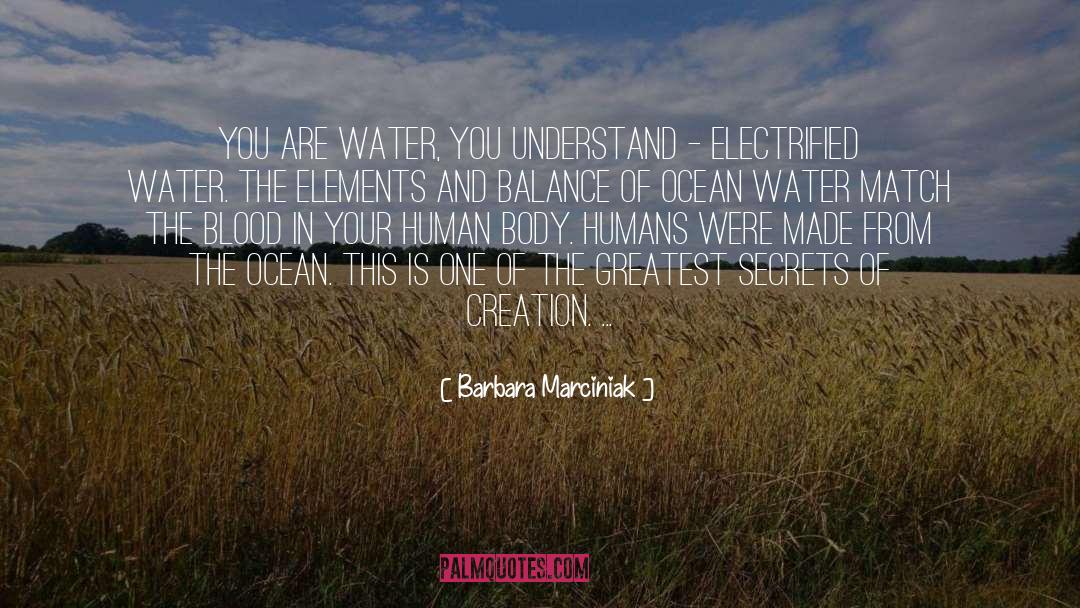 Barbara Marciniak Quotes: You are water, you understand