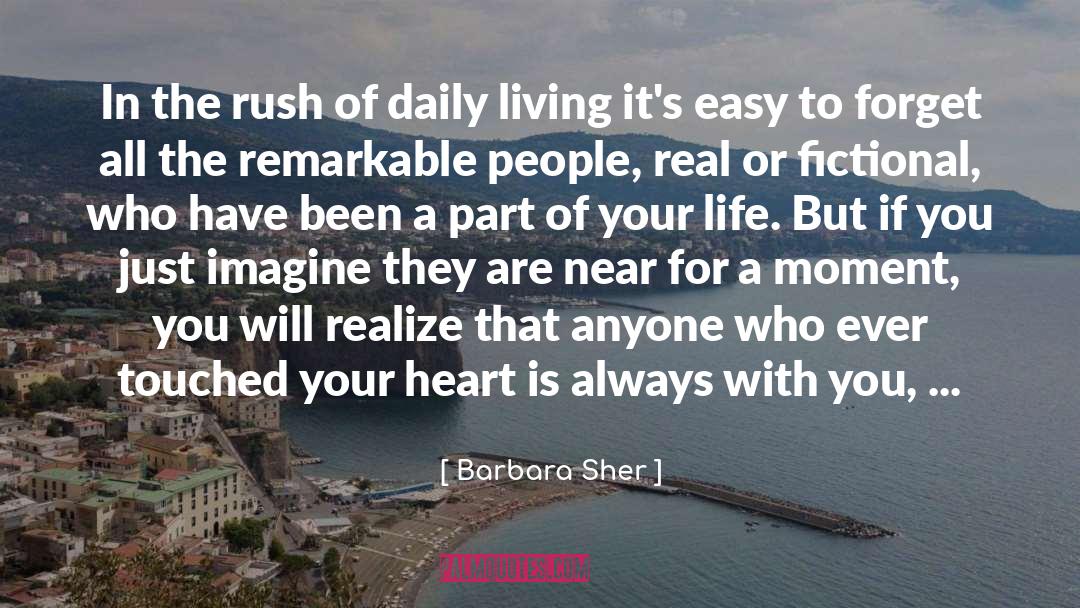 Barbara Sher Quotes: In the rush of daily