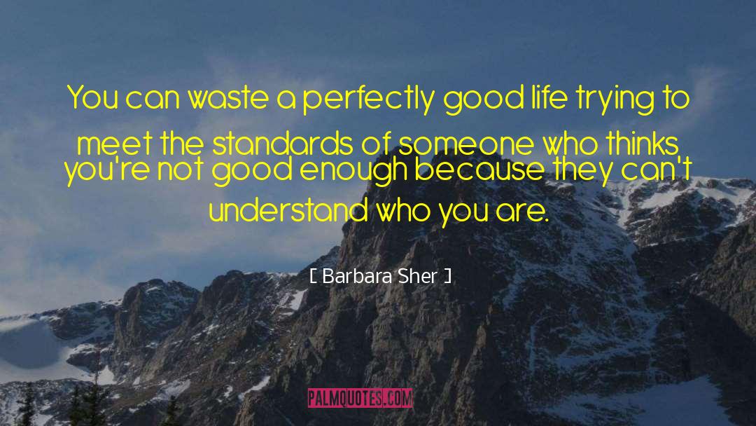 Barbara Sher Quotes: You can waste a perfectly