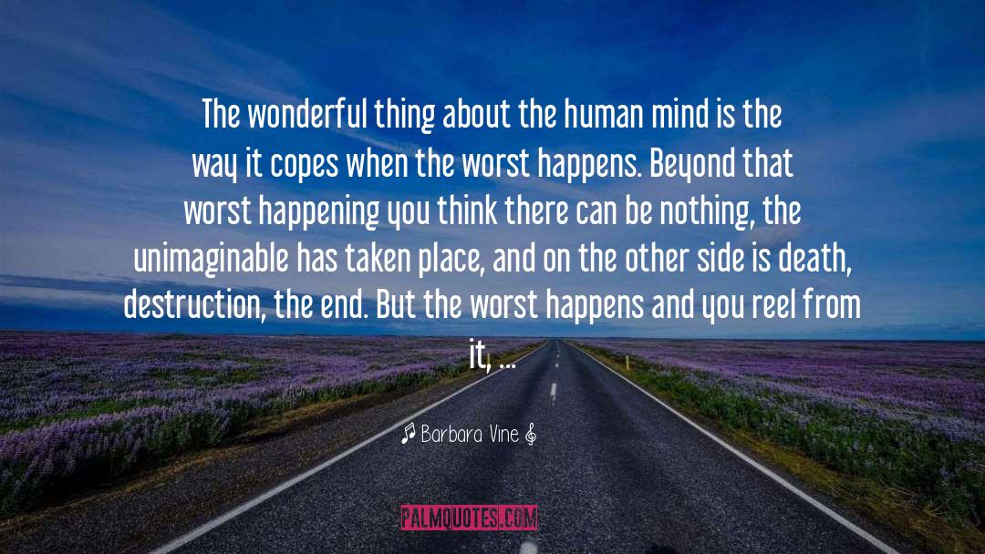 Barbara Vine Quotes: The wonderful thing about the