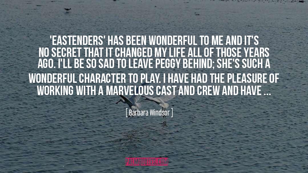 Barbara Windsor Quotes: 'EastEnders' has been wonderful to