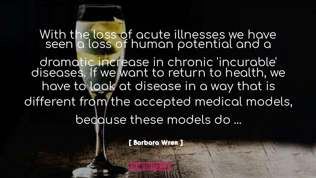 Barbara Wren Quotes: With the loss of acute