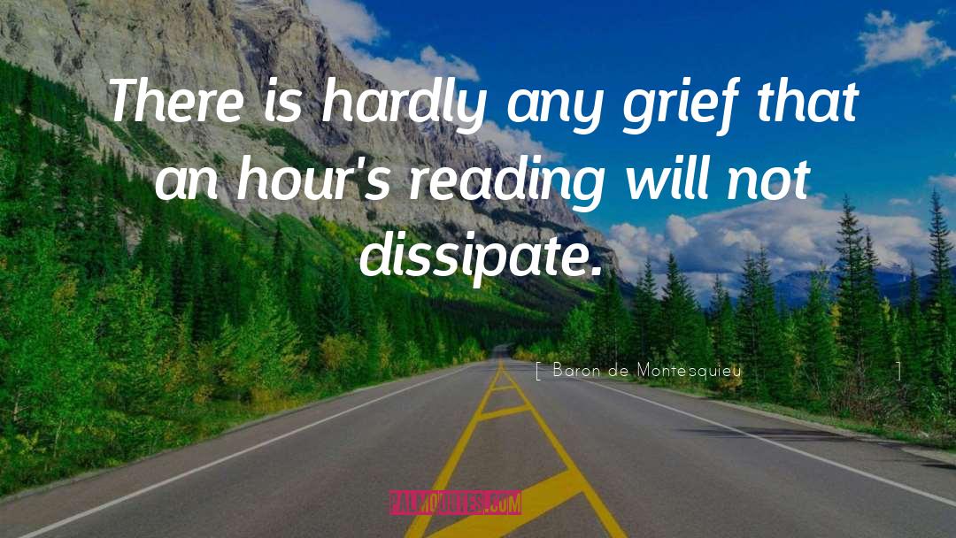 Baron De Montesquieu Quotes: There is hardly any grief