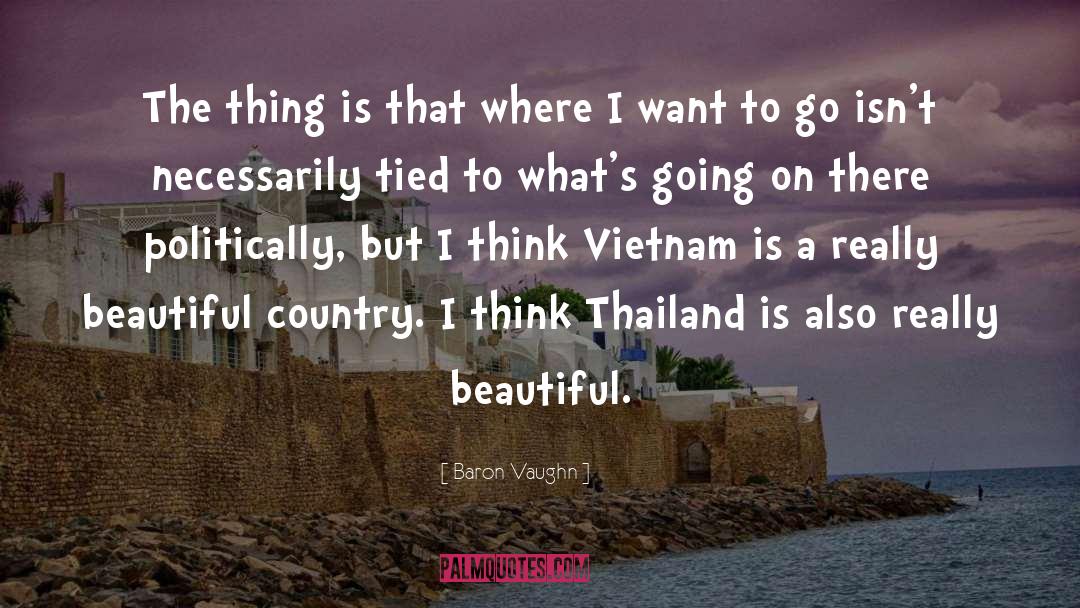 Baron Vaughn Quotes: The thing is that where