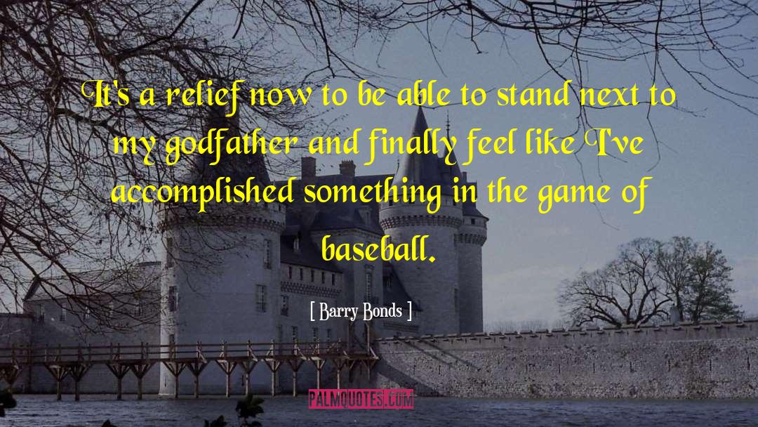 Barry Bonds Quotes: It's a relief now to