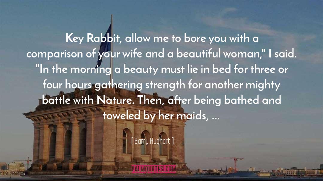 Barry Hughart Quotes: Key Rabbit, allow me to