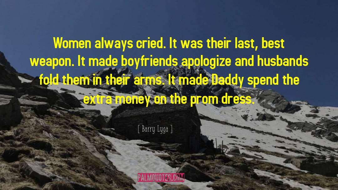 Barry Lyga Quotes: Women always cried. It was