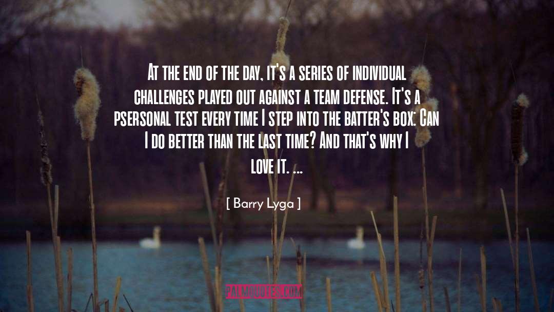 Barry Lyga Quotes: At the end of the