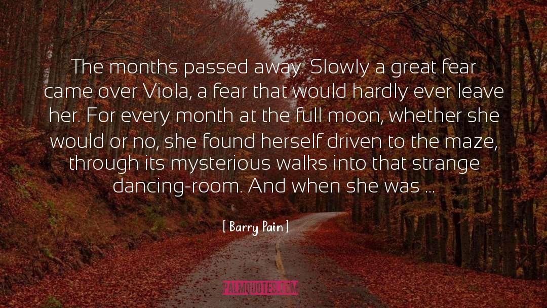 Barry Pain Quotes: The months passed away. Slowly