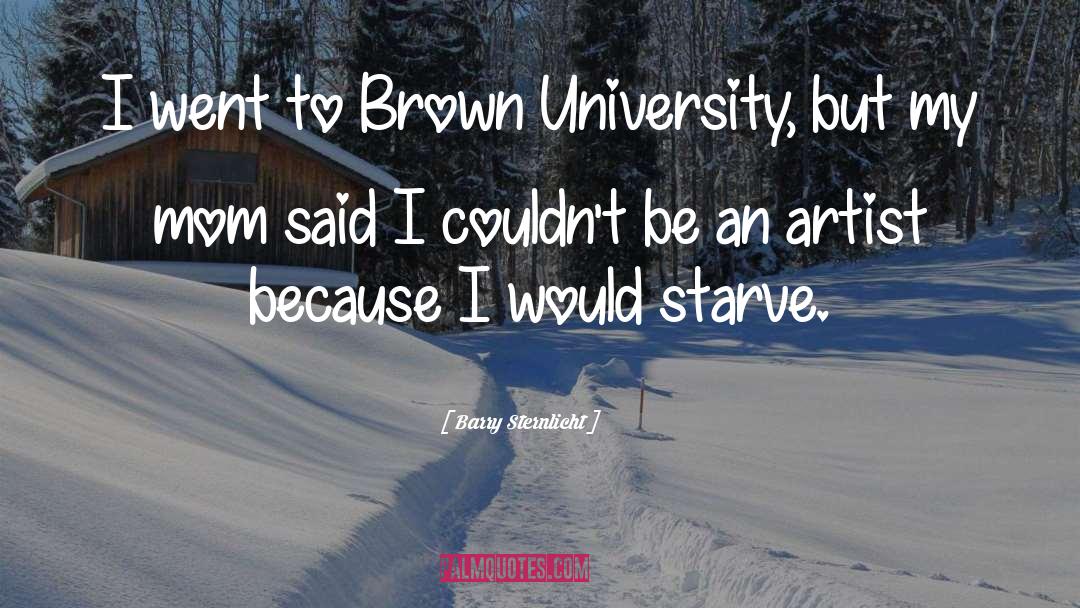 Barry Sternlicht Quotes: I went to Brown University,