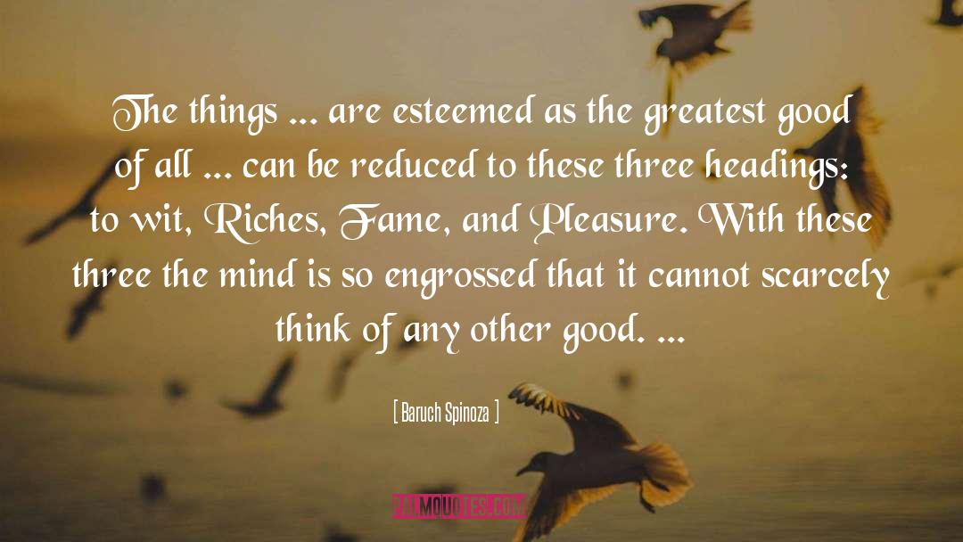 Baruch Spinoza Quotes: The things ... are esteemed