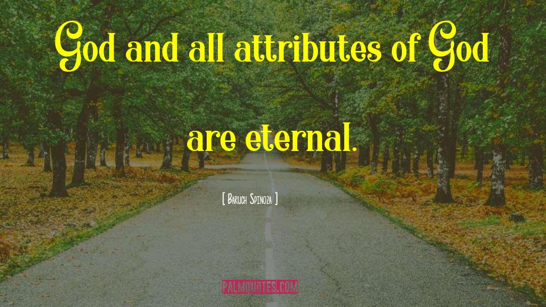 Baruch Spinoza Quotes: God and all attributes of