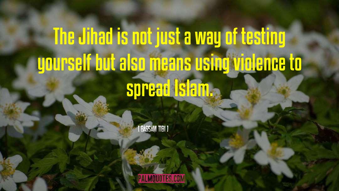 Bassam Tibi Quotes: The Jihad is not just