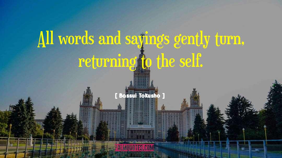 Bassui Tokusho Quotes: All words and sayings gently