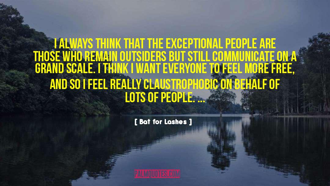 Bat For Lashes Quotes: I always think that the