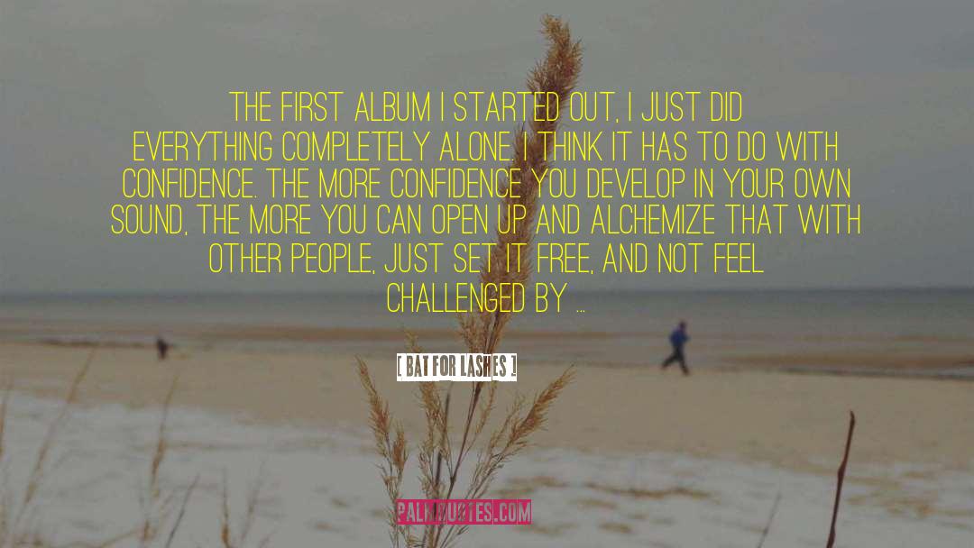 Bat For Lashes Quotes: The first album I started