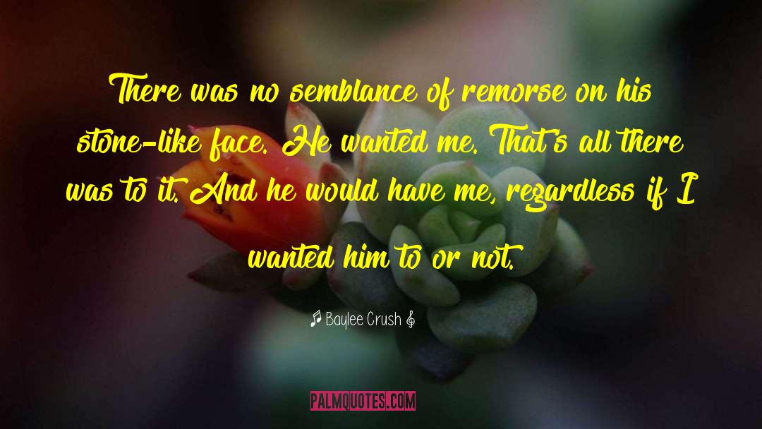 Baylee Crush Quotes: There was no semblance of