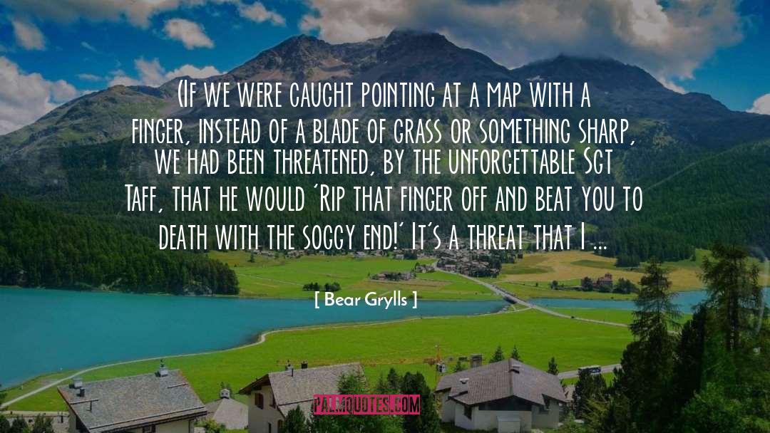 Bear Grylls Quotes: (If we were caught pointing