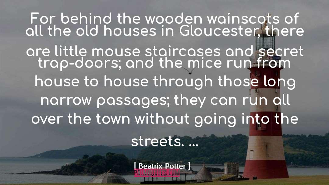 Beatrix Potter Quotes: For behind the wooden wainscots