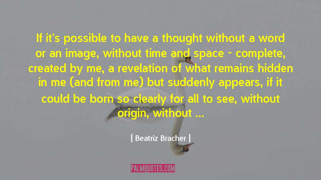 Beatriz Bracher Quotes: If it's possible to have