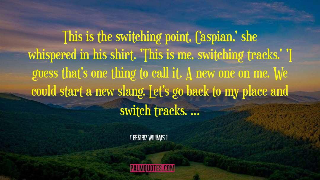 Beatriz Williams Quotes: This is the switching point,