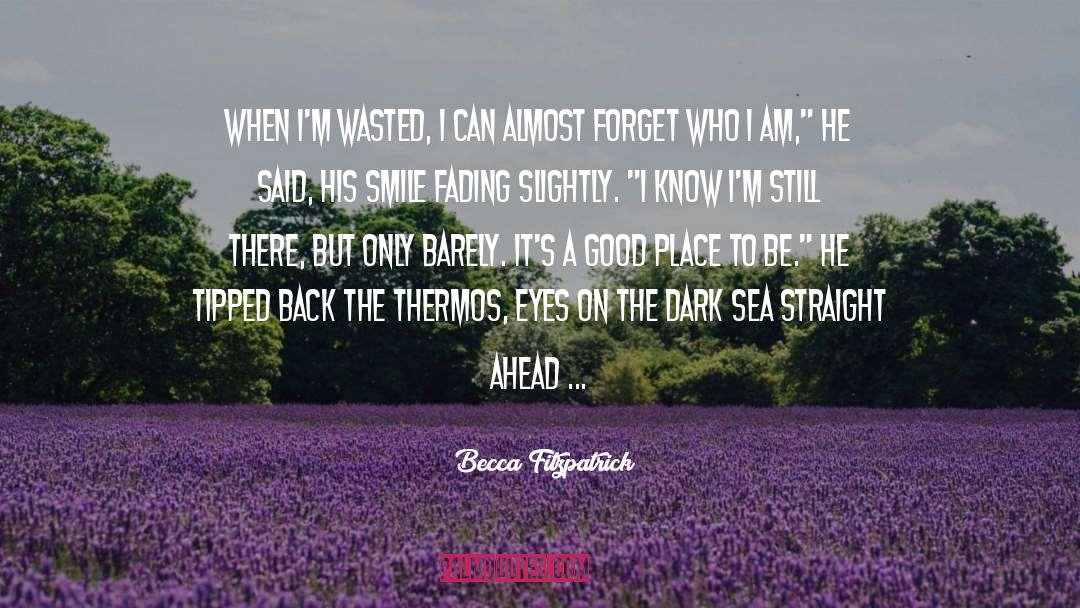 Becca Fitzpatrick Quotes: When I'm wasted, I can