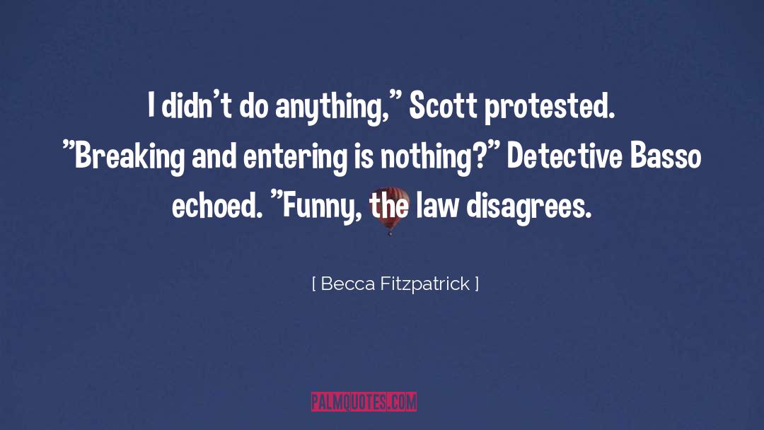 Becca Fitzpatrick Quotes: I didn't do anything,