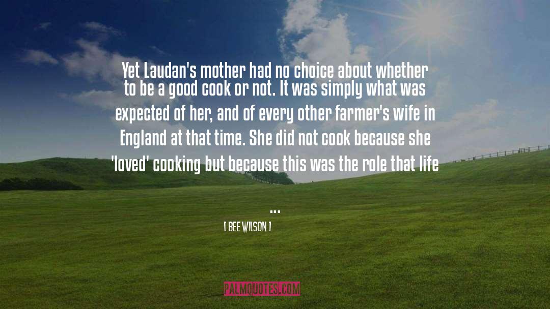 Bee Wilson Quotes: Yet Laudan's mother had no