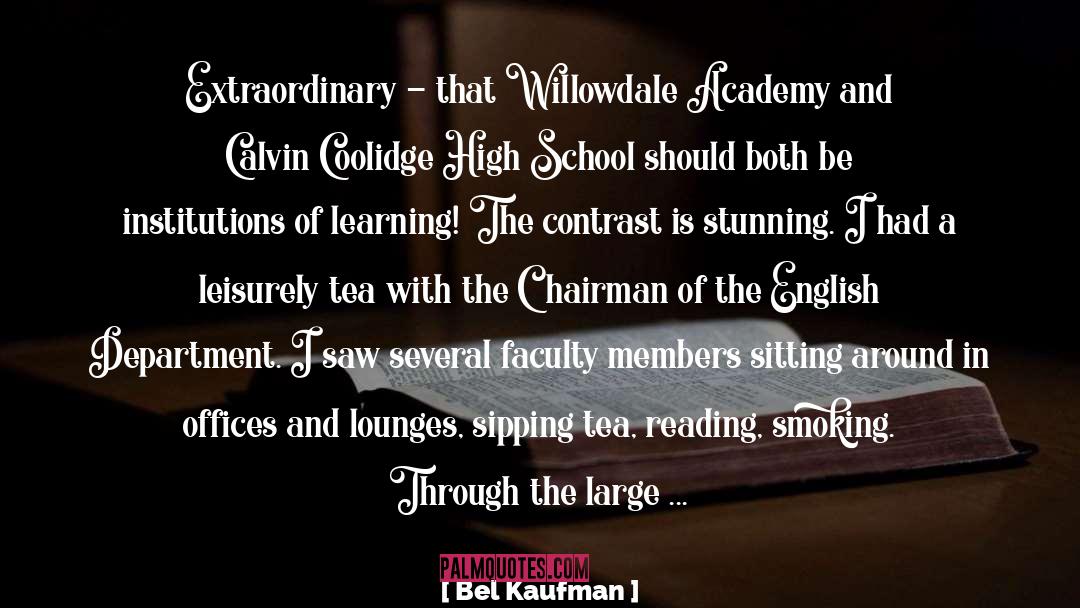 Bel Kaufman Quotes: Extraordinary - that Willowdale Academy