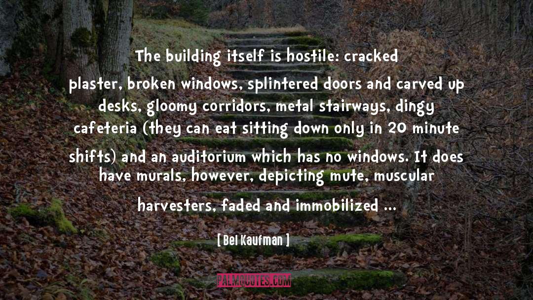 Bel Kaufman Quotes: The building itself is hostile: