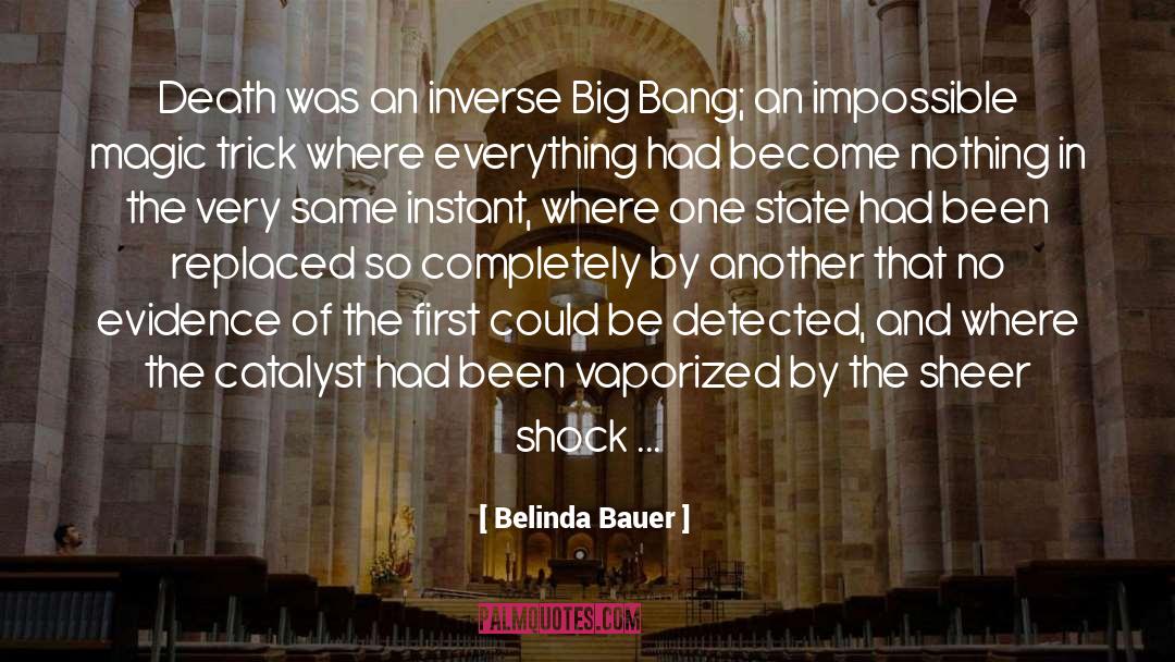 Belinda Bauer Quotes: Death was an inverse Big