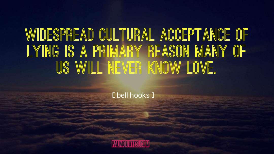 Bell Hooks Quotes: Widespread cultural acceptance of lying