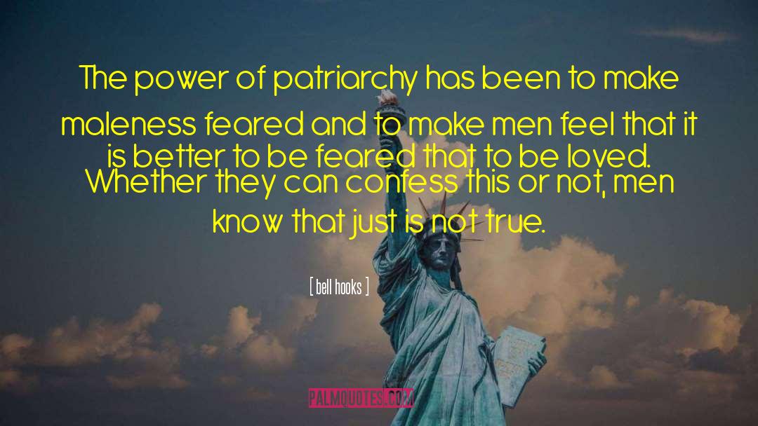 Bell Hooks Quotes: The power of patriarchy has