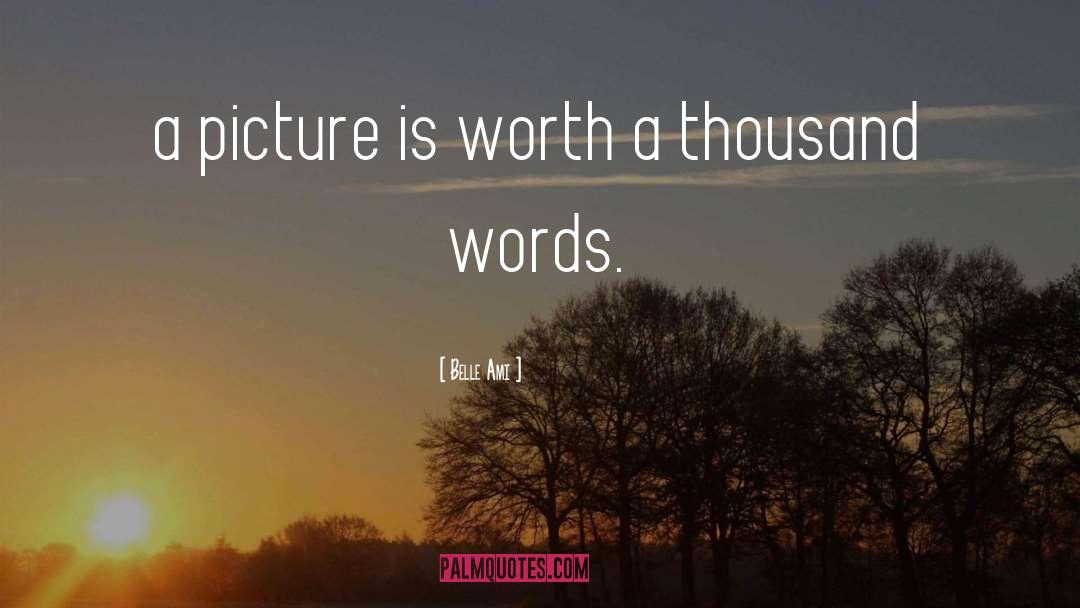 Belle Ami Quotes: a picture is worth a